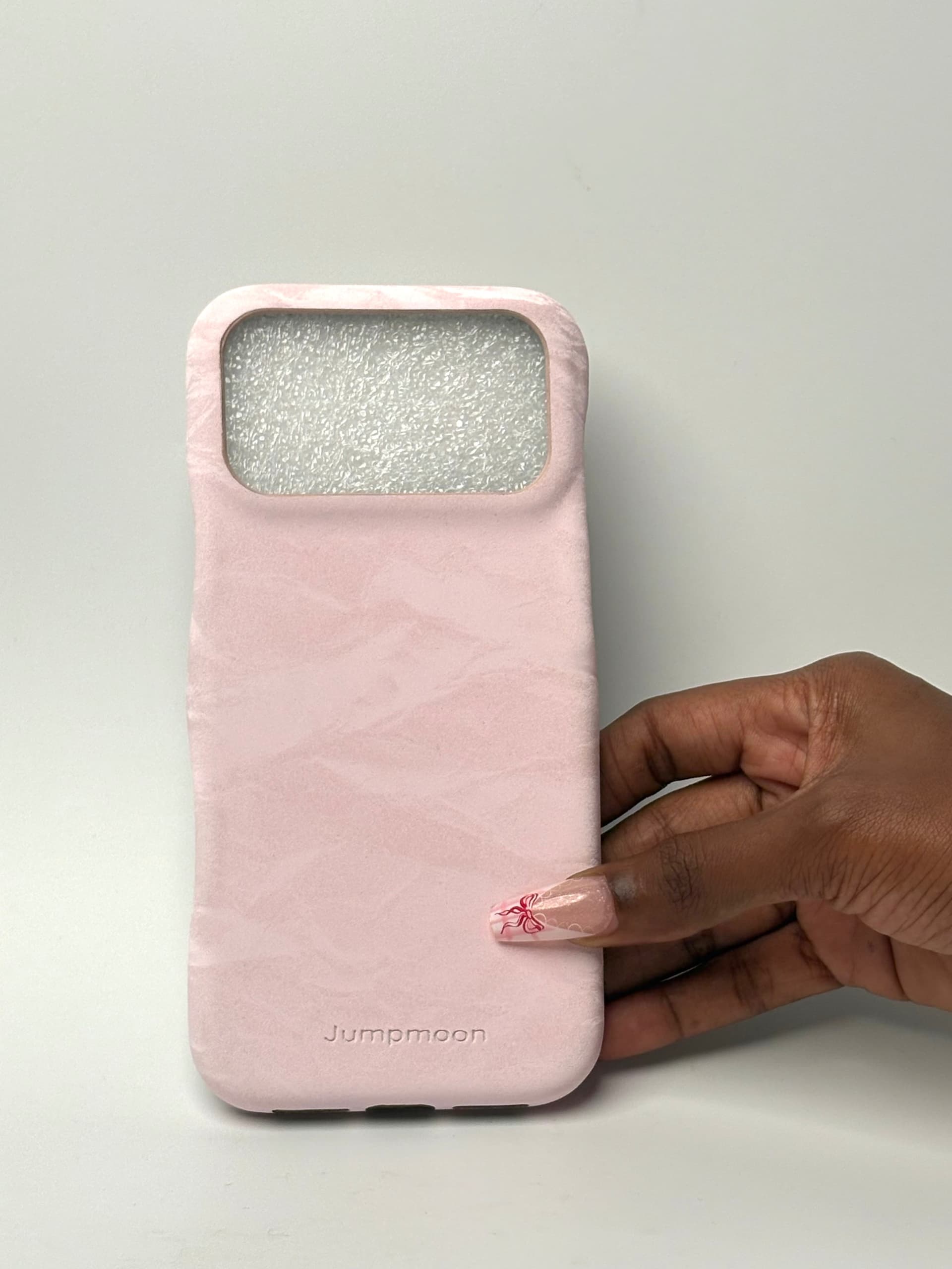 Crinkled Leather Case(Blush)
