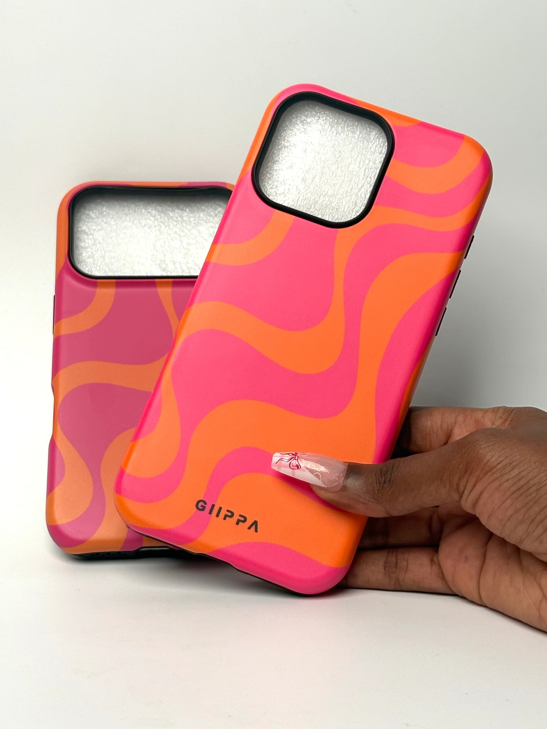 Pink and Orange Wave Case